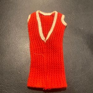 Vintage Tammy doll knit red dress